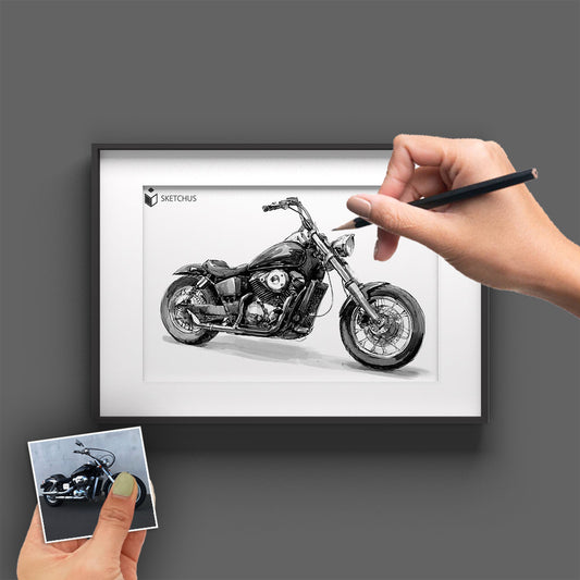 Motorrad zeichnen lassen - Dein Motorrad als Kunstwerk - Bikeportrait
